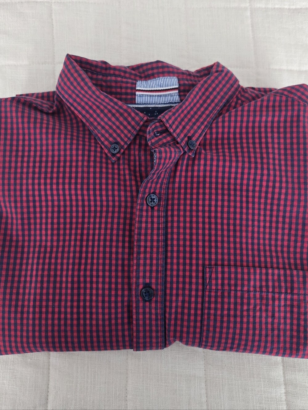Men's Denim & Flower Slim Fit Dress Shirt